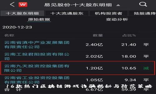 16款热门区块链游戏诈骗揭秘与防范策略