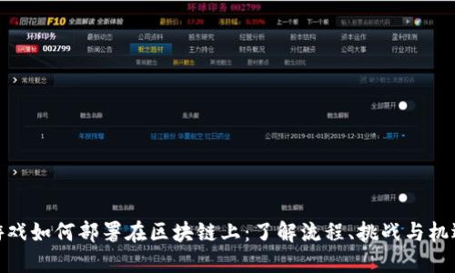 游戏如何部署在区块链上：了解流程、挑战与机遇