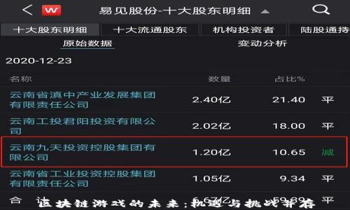 
区块链游戏的未来：机遇与挑战并存